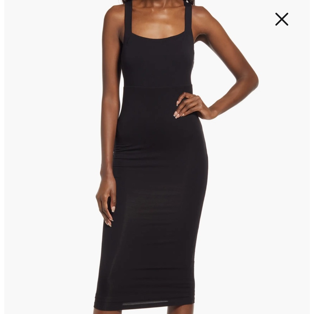 Good American 90’s tank dress, Black NWT